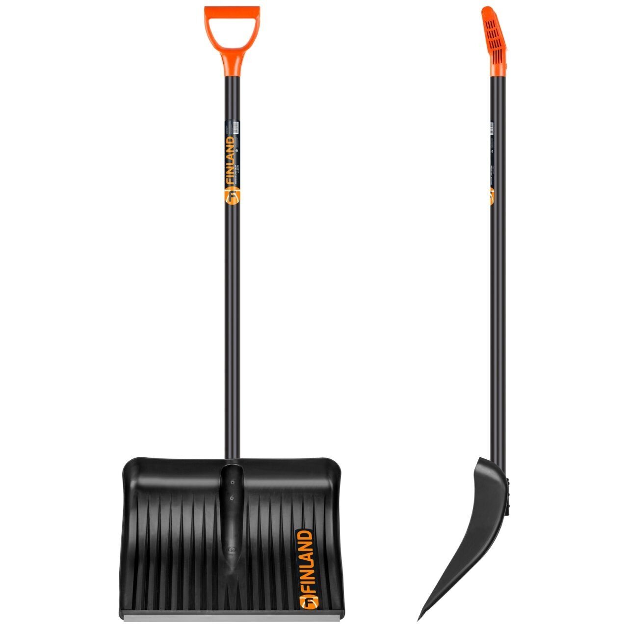 Лопата Снеговая FINLAND 1023-Ч 500*410*1500мм (ЦИ)