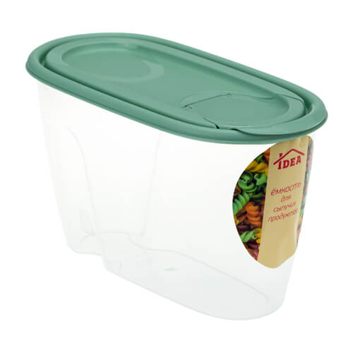 Емкость для сыпучих продуктов 0,9л фисташковый 1220 (30шт) (М-пласт)