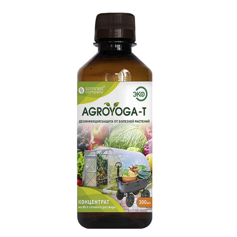 Дезинфекция защита от болезней растений AGROYOGA-T 300мл (20шт) (Сомраст)