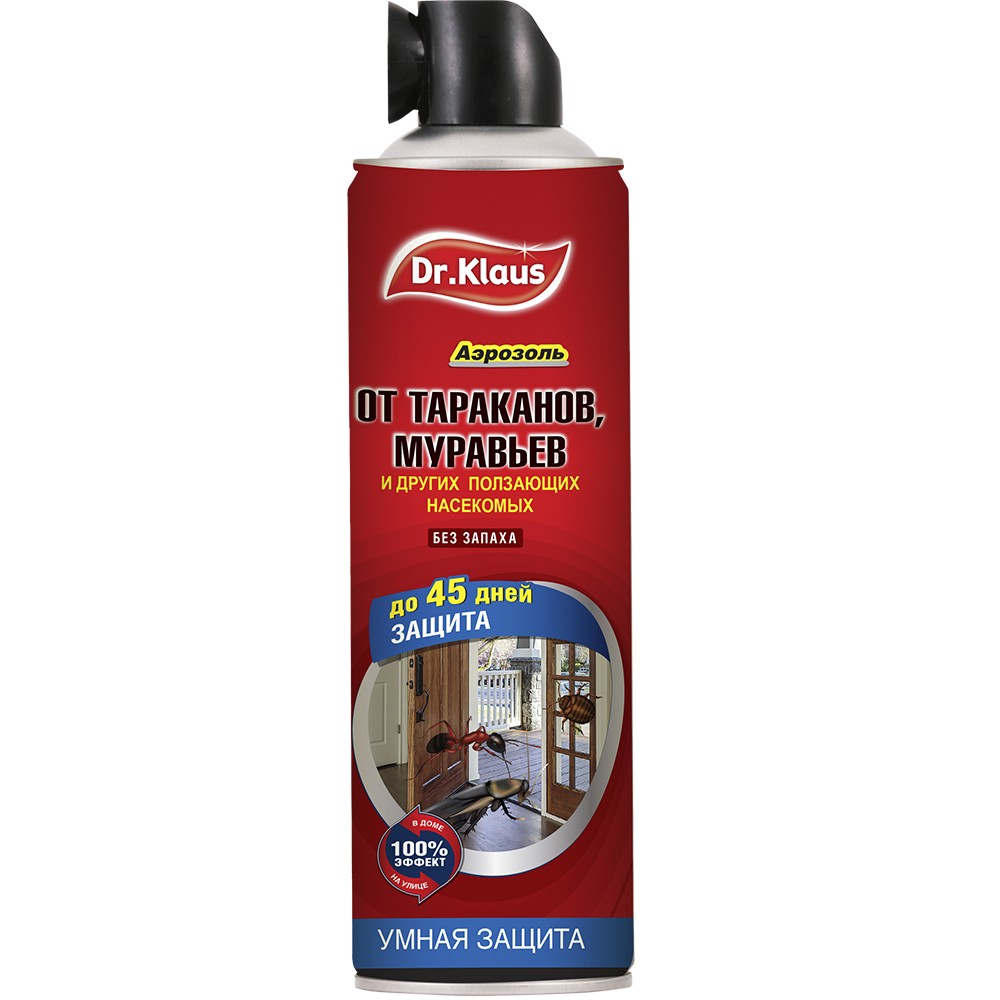 Аэрозоль 600мл Доктор Клаус универсал от тарак,муравьев (БФ)(12шт)