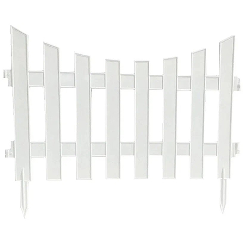 Забор декоративный №3 белый (ПолимерСад)(20шт)