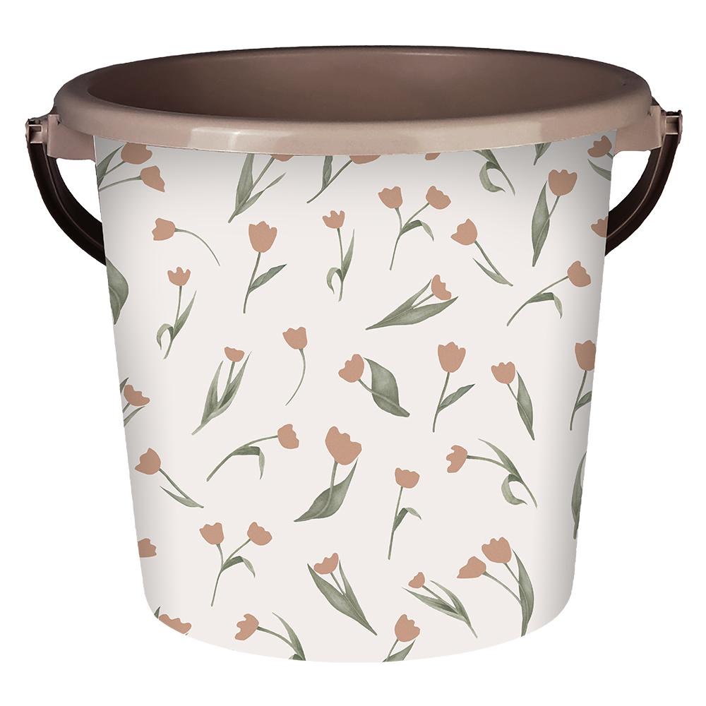 Ведро 10л пласт Сиеста тюльпан фраппе 1948 (ВМС)(10шт) 