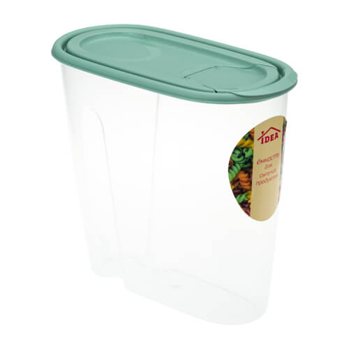 Емкость для сыпучих продуктов 1,5л фисташковый 1221 (М-пласт)(30шт) 