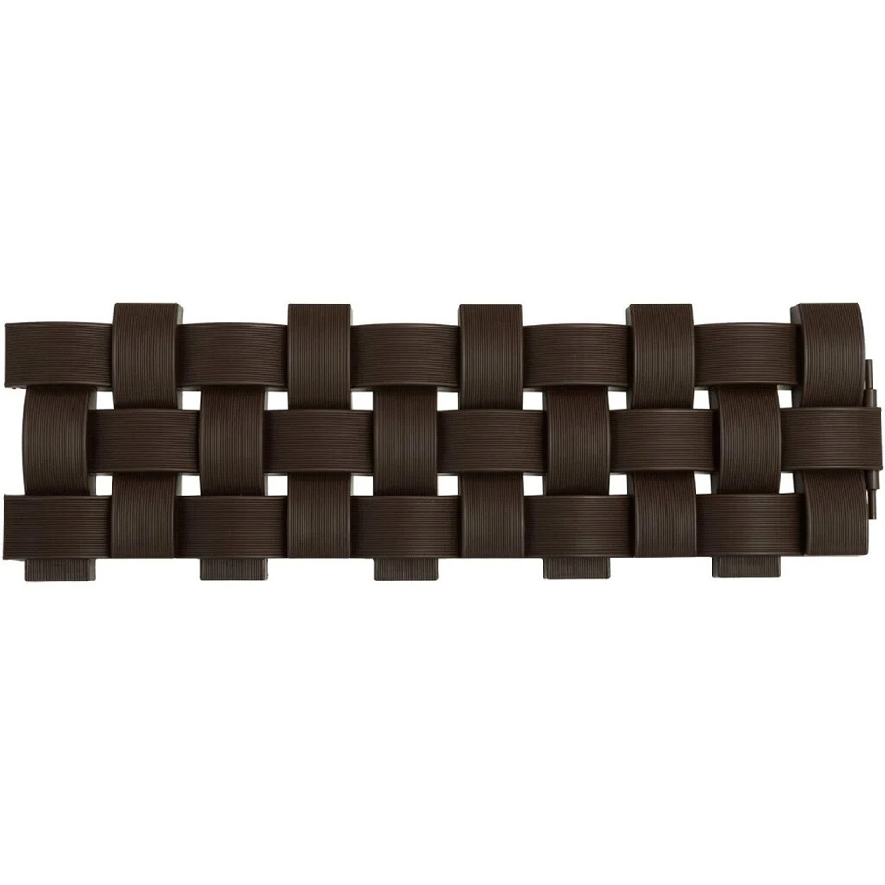 Забор декоративный Плетенка коричневый 2,4м (4секции) В18см (Мастер Сад)(8шт)