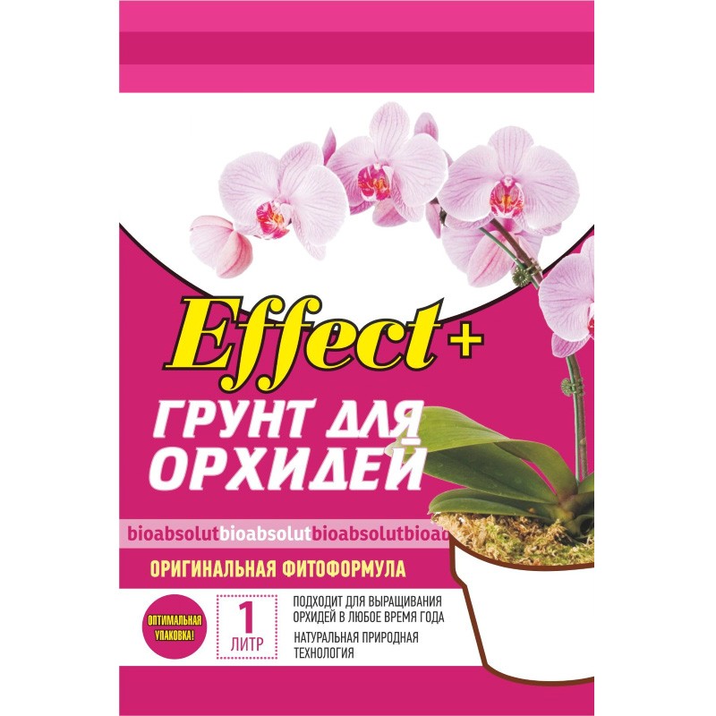 Грунт 1л Орхидея Эффект+ (Биоабсолют)(25шт)