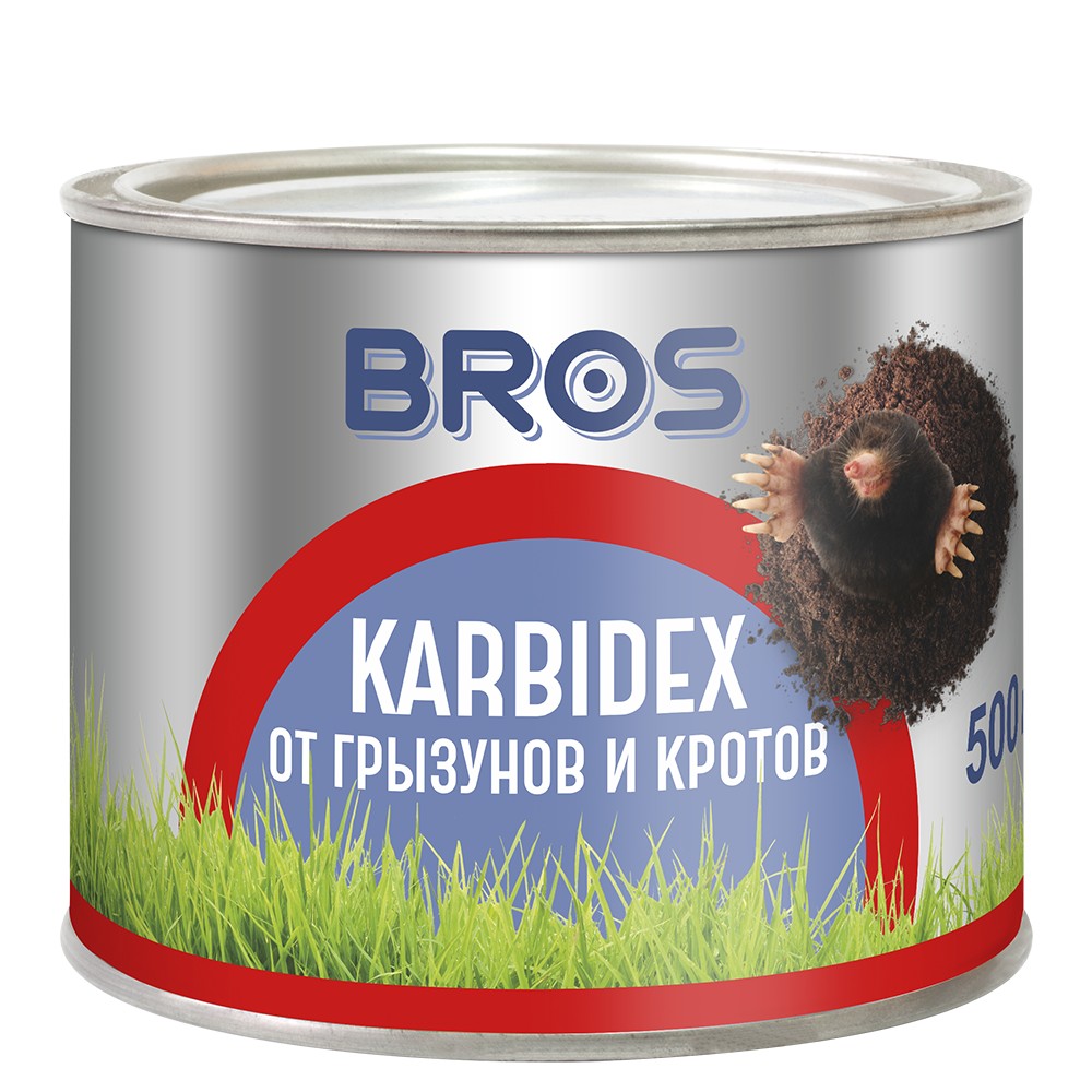 Брос Карбидекс от кротов 500г (12шт)