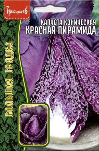 Капуста краснокочанная Красная Пирамида Большая грядка 0,2г (Ред.сем)