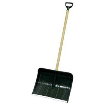 Лопата Снеговая САХАРА 0364-Ч с черенком 490*380*1470мм (ЦИ)