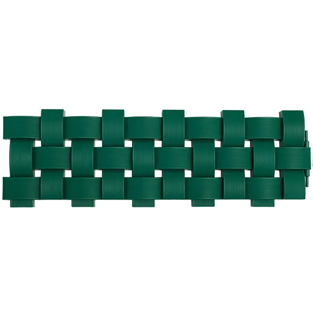 Забор декоративный Плетенка зеленый 2,4м (4секции) В18см (Мастер Сад)(8шт)