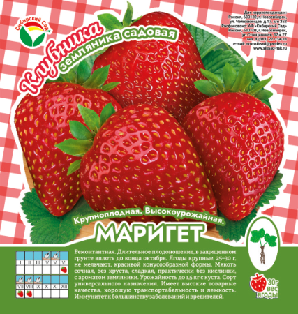 Клубника Маригет А 10шт/пучок (Сиб сад)